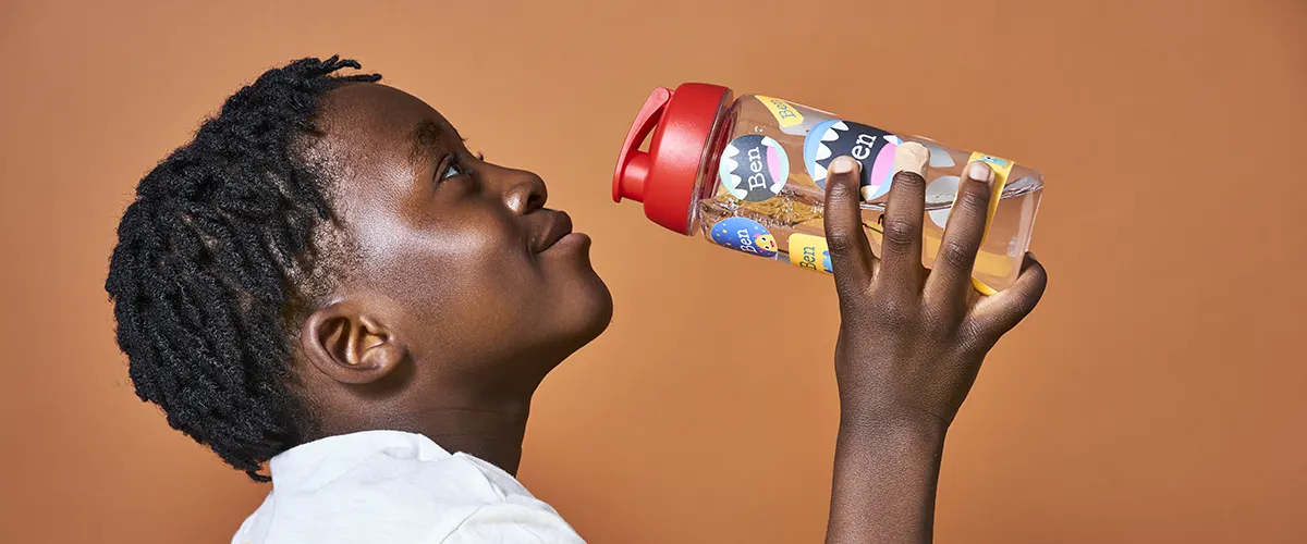 How To Put Name Stickers on Water Bottles 