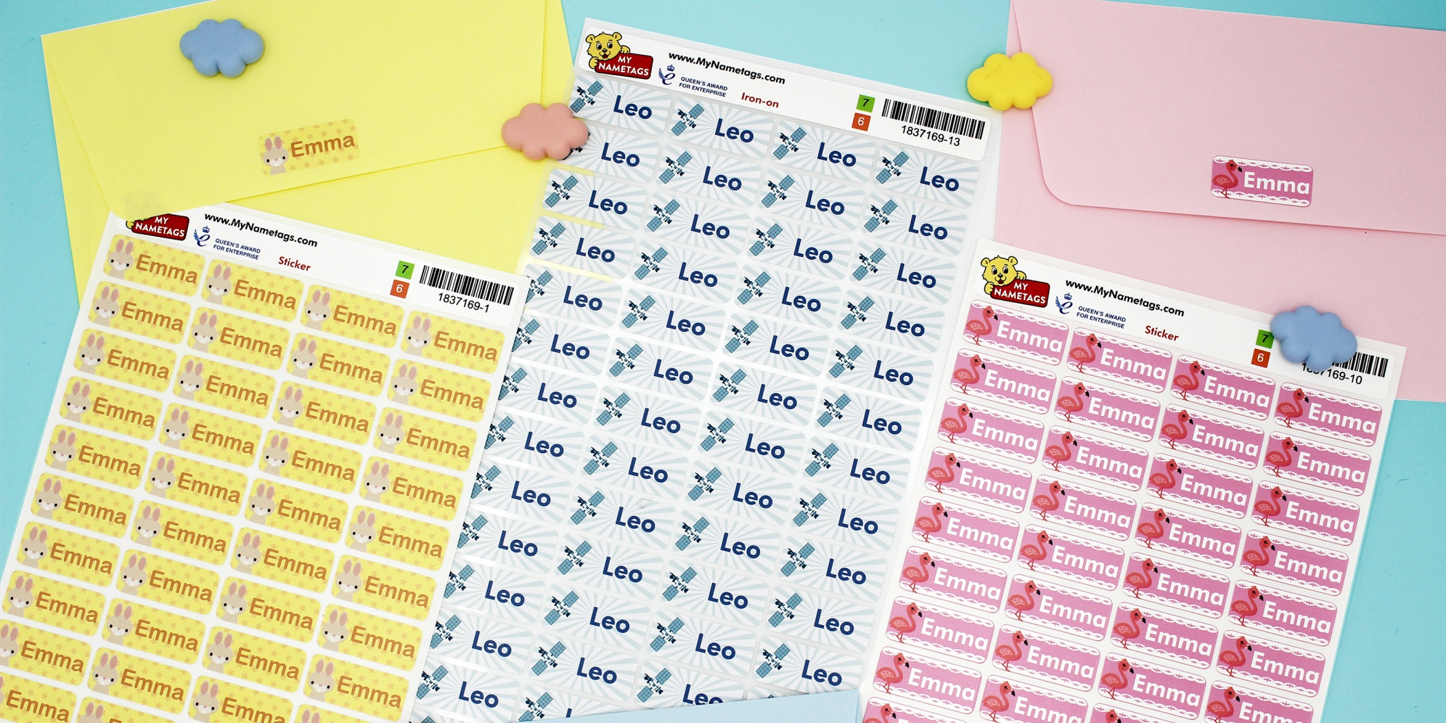 Name Stickers for Kids 
