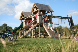 Image of a childrens playground at a campsite