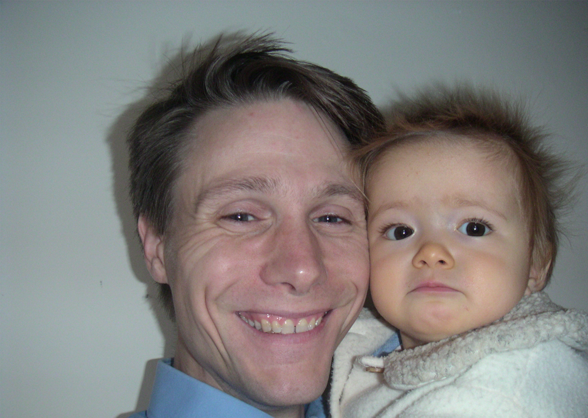 Founder Lars with baby