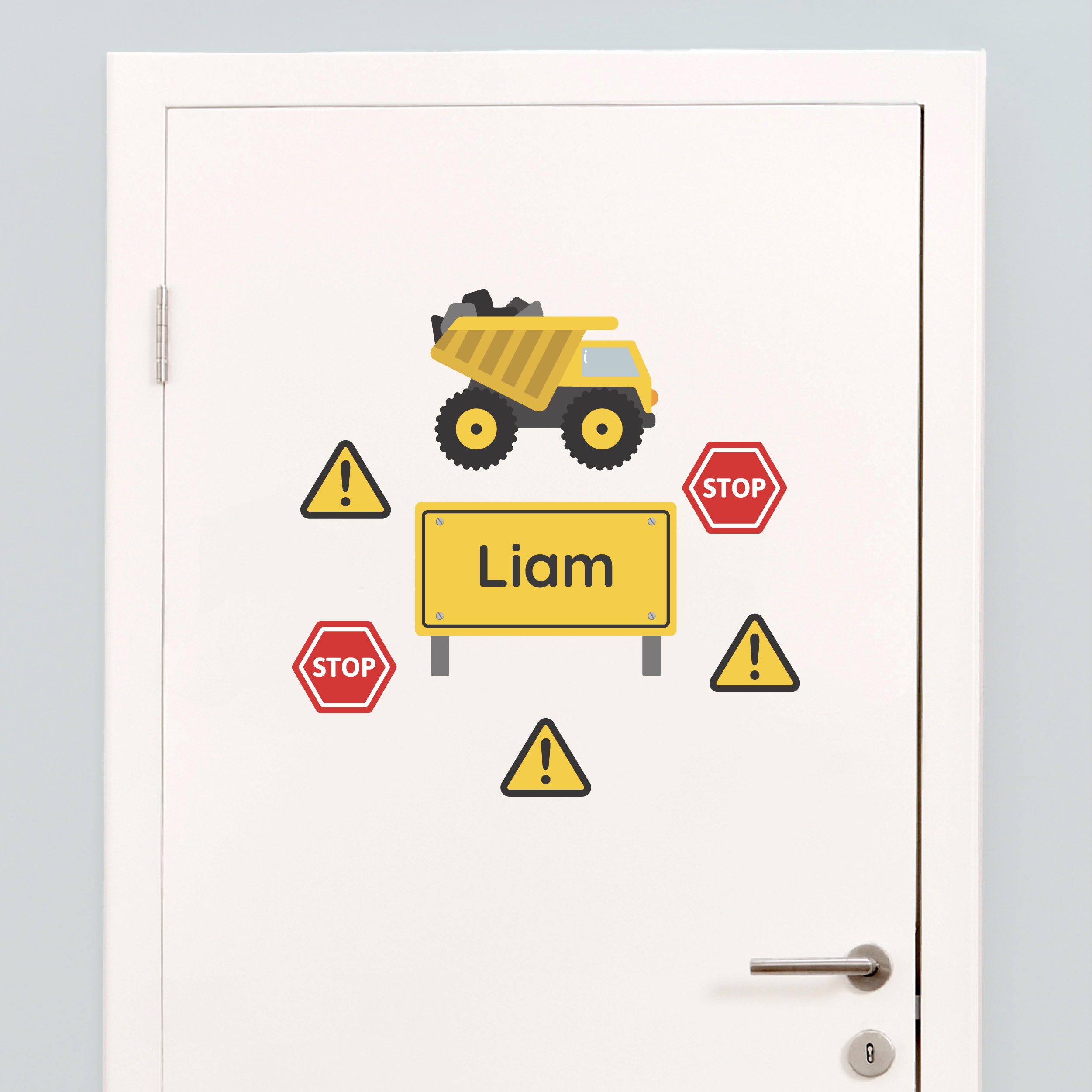 My Nametags Door Sticker - Lorry