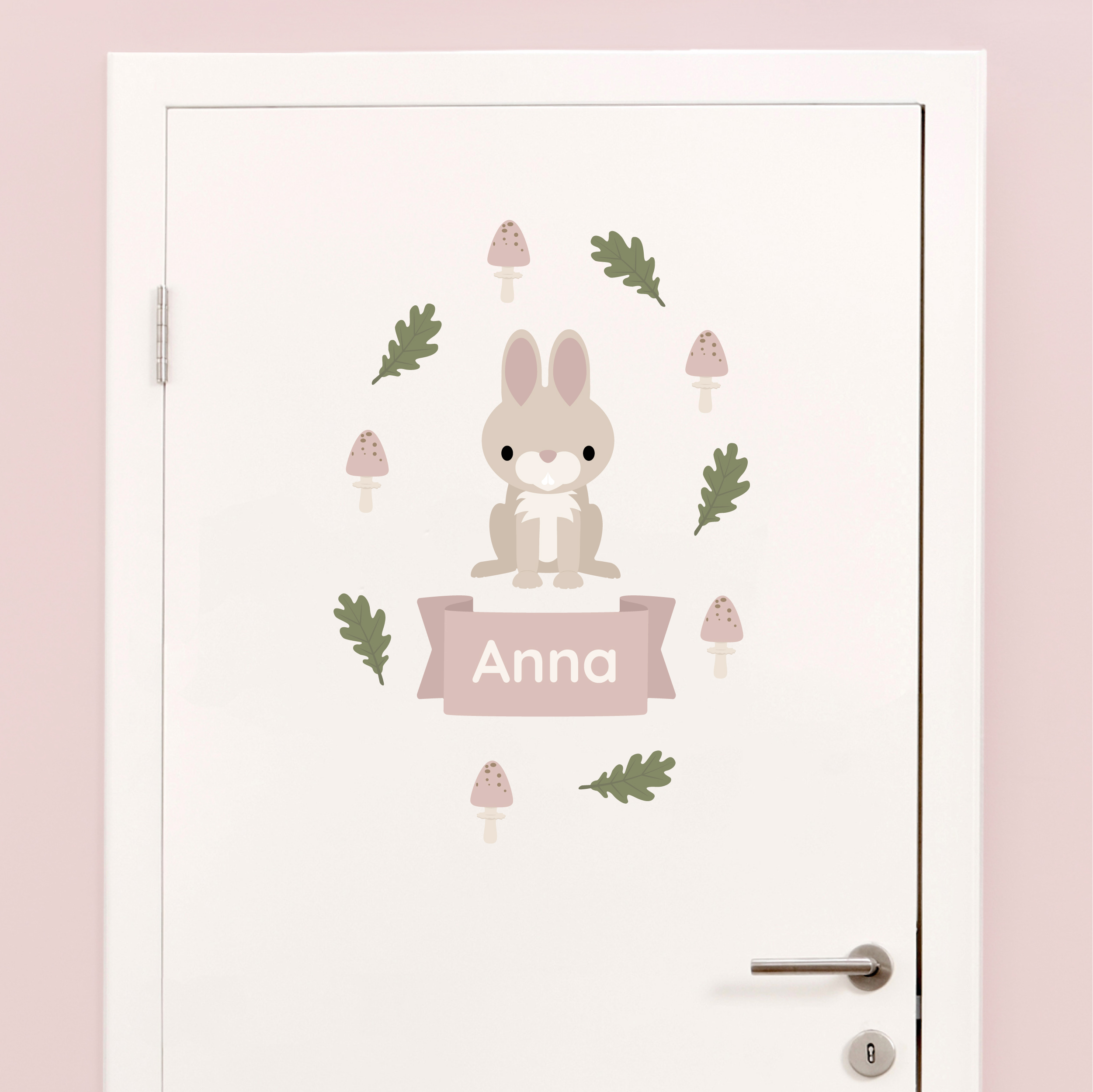 My Nametags Door Sticker - Hare