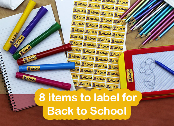 Label All Essential Items For Back To School With My Nametags Name Stickers