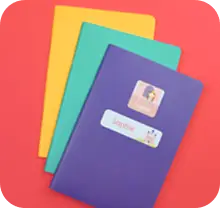 maxistickers on notebooks