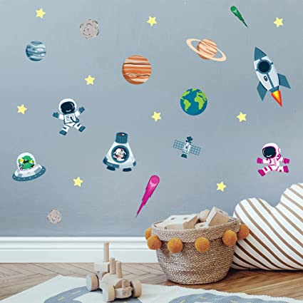 My Nametags Wall Stickers - Space