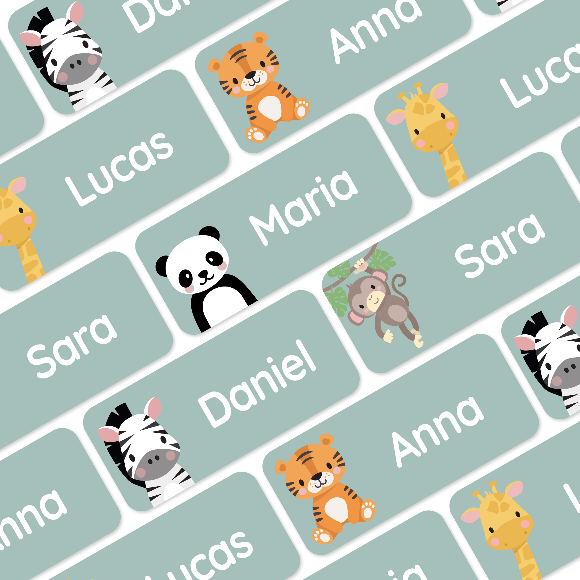 My Nametags 56 Iron-on Colour Name Labels