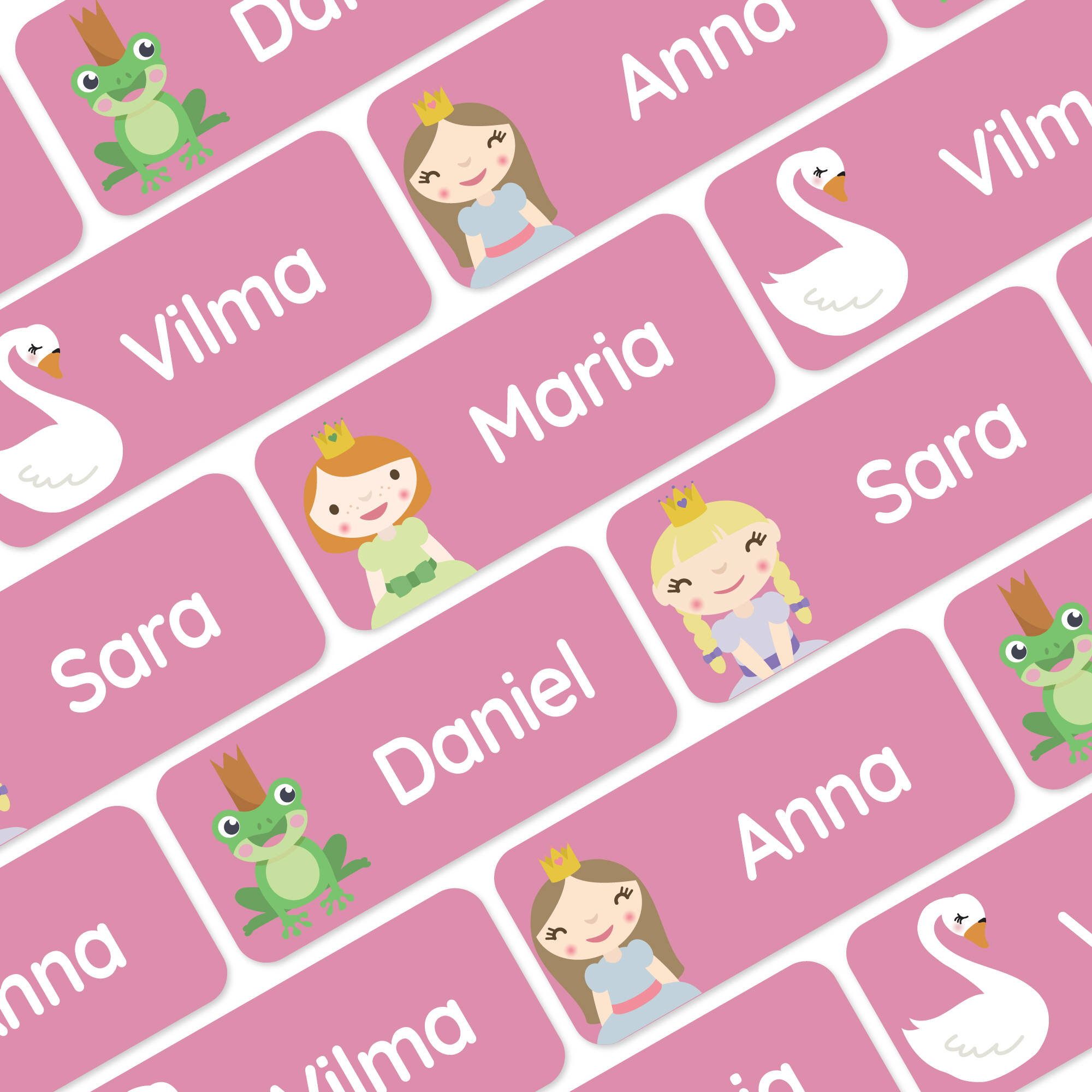 My Nametags 56 Name Stickers - Princess