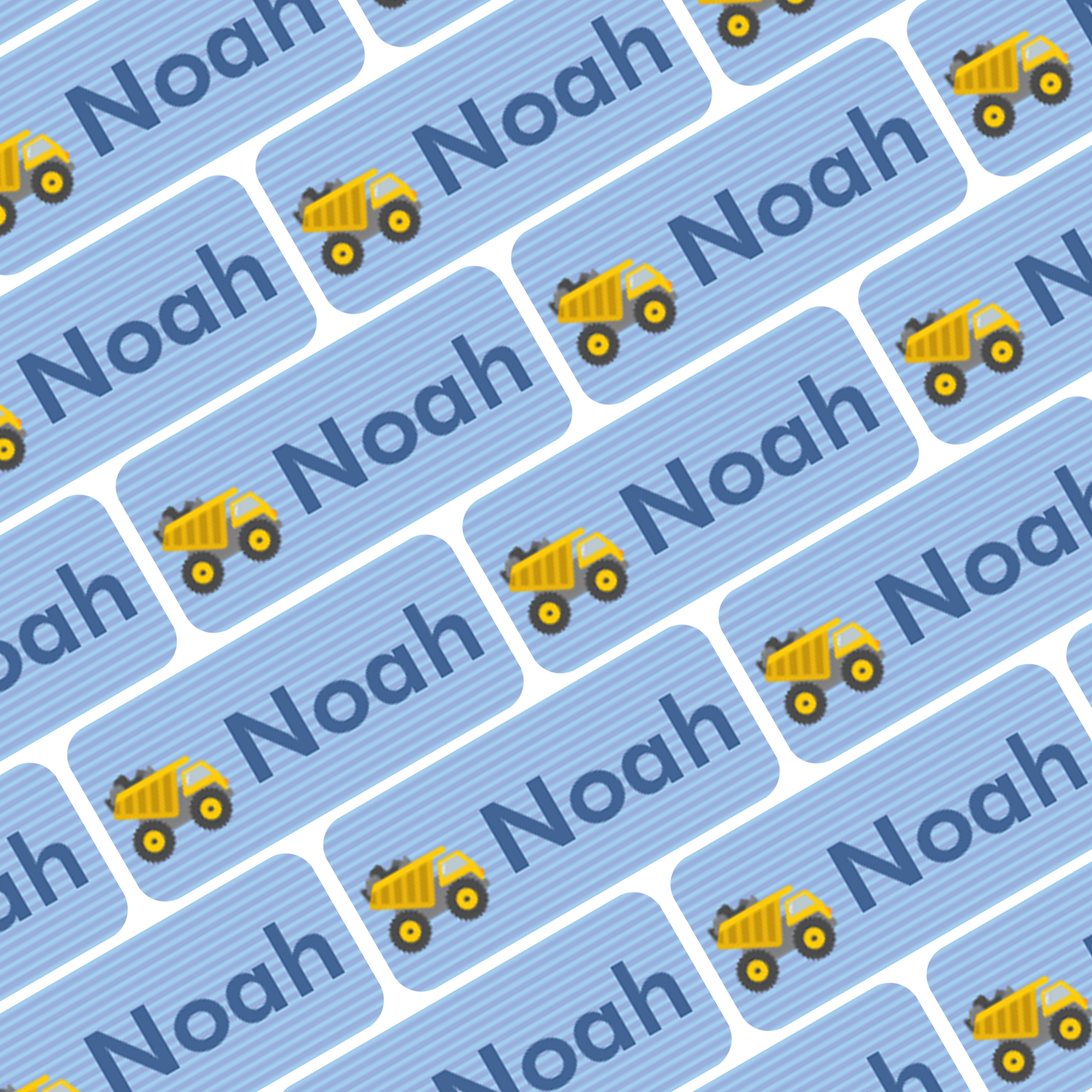 My Nametags Personalised Name Labels - Noah