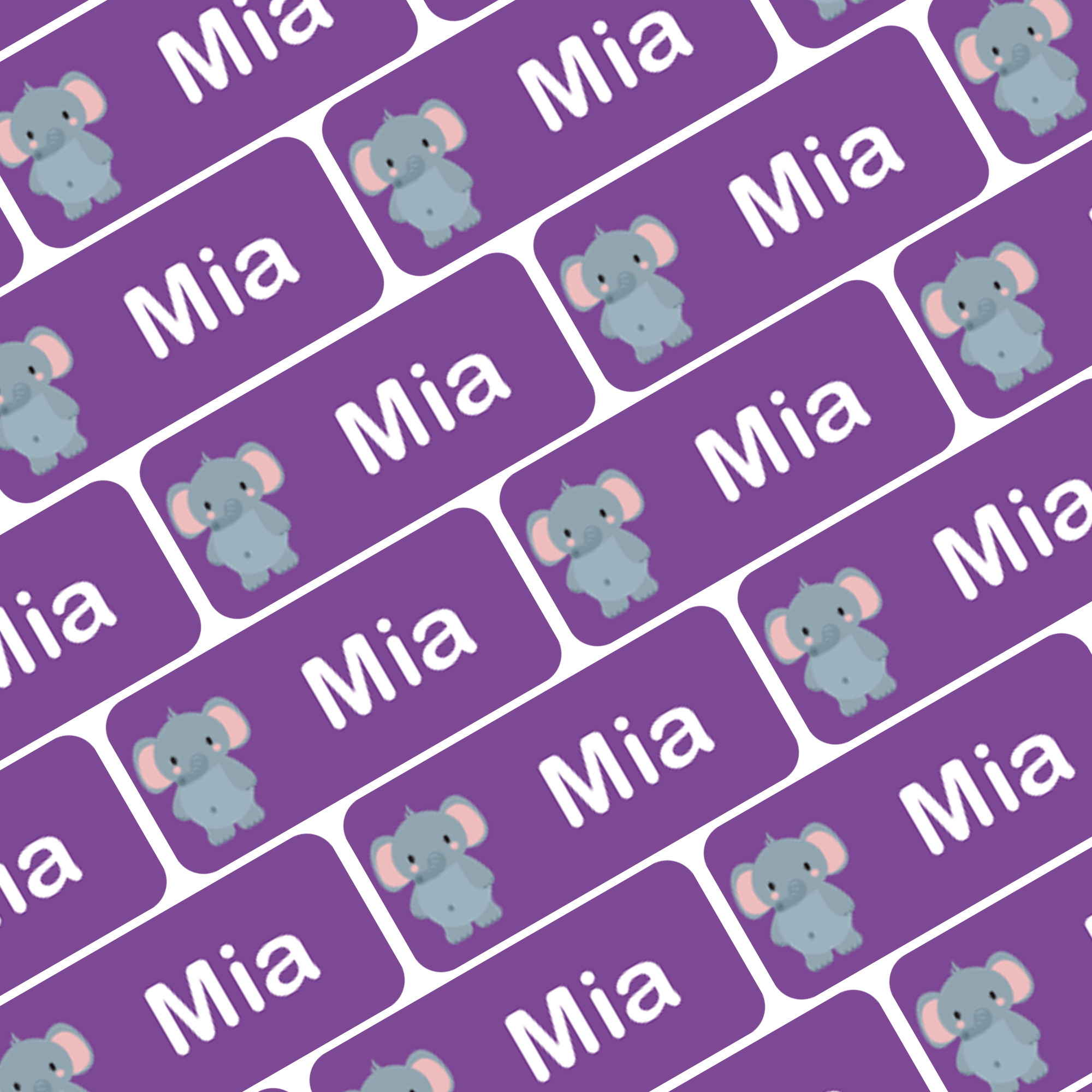 My Nametags Personalised Name Labels - Mia