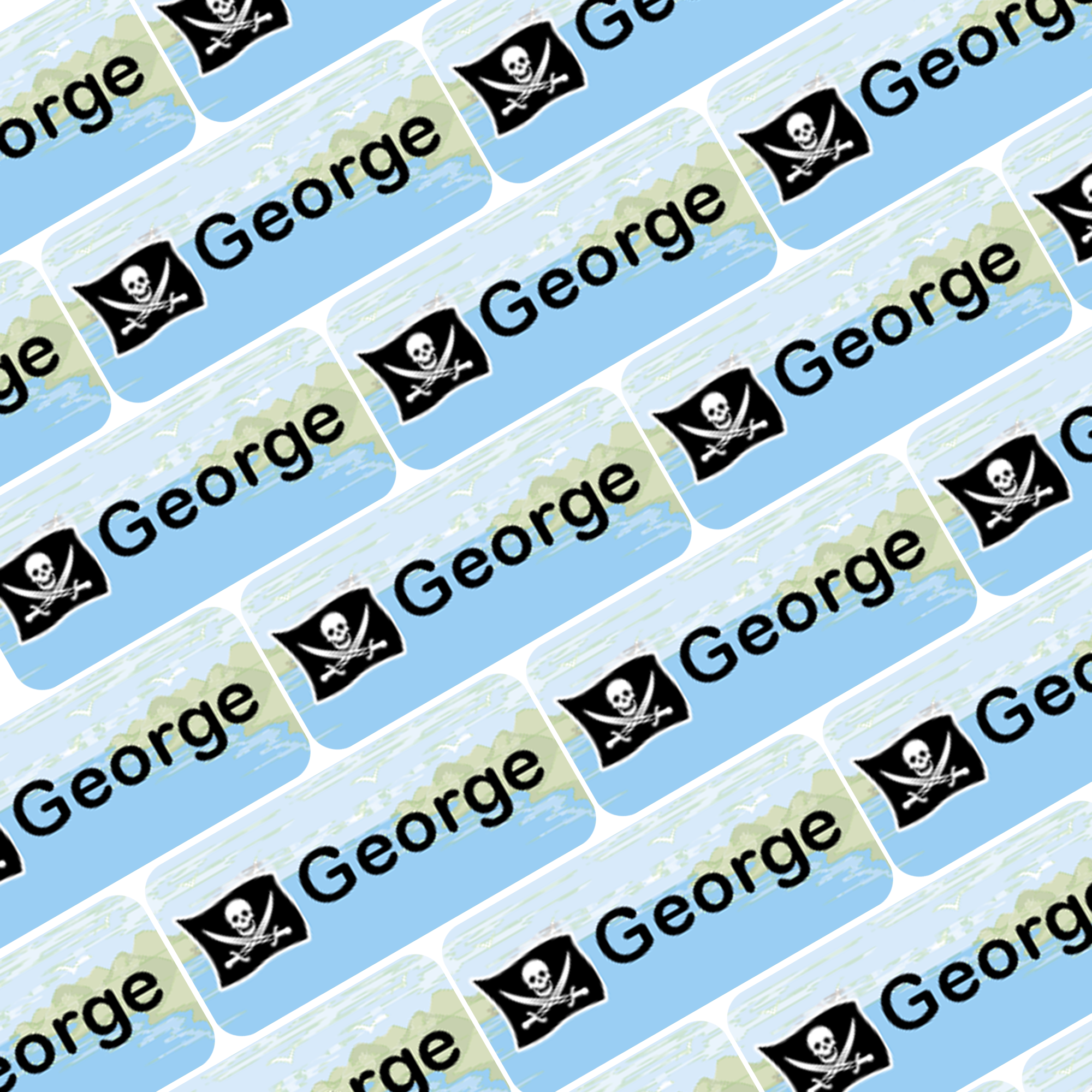 My Nametags Personalised Name Labels - George