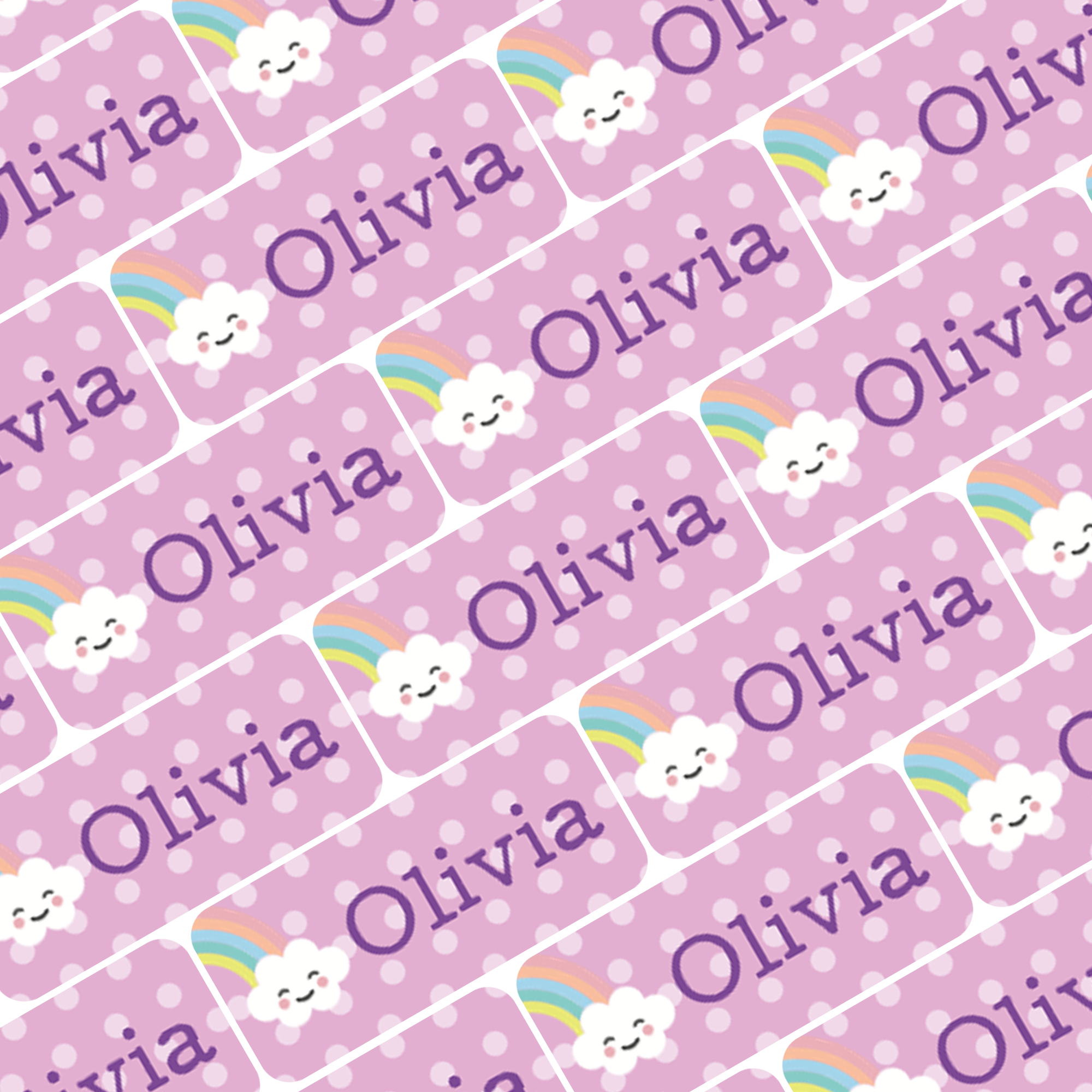 My Nametags Personalised Name Labels - Olivia